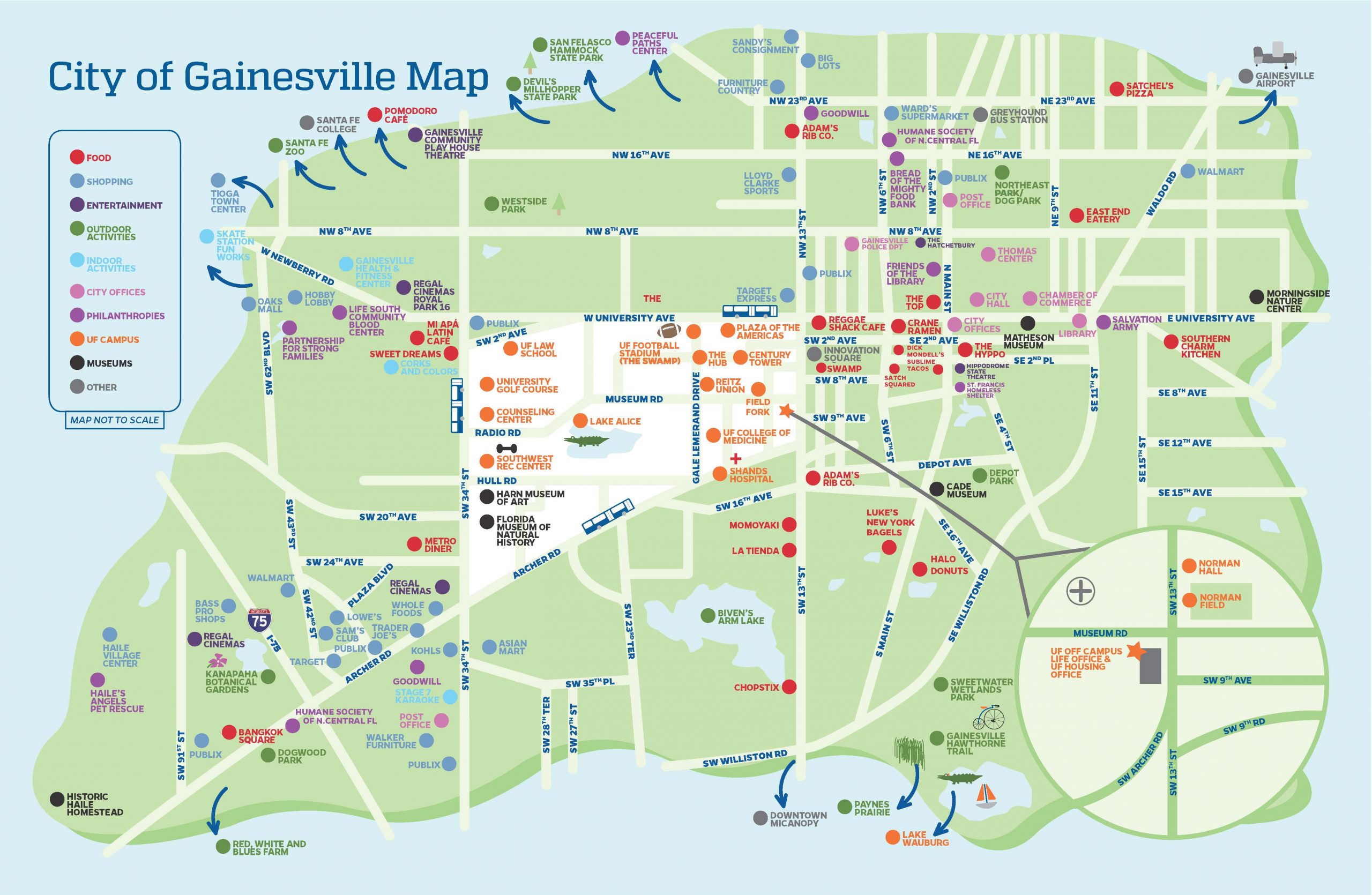 Gainesville Map OFF CAMPUS LIFE